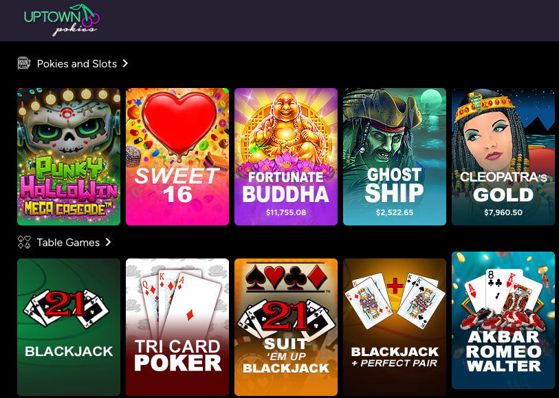 uptown pokies casino slots