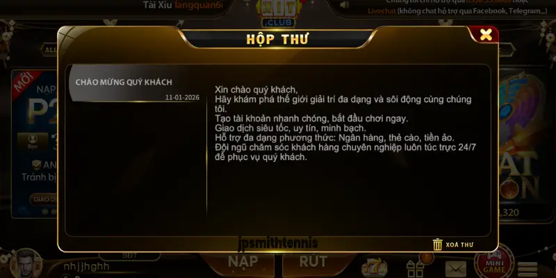 Hitclub mang lại cho tôi cảm giác chủ động và kiểm soát