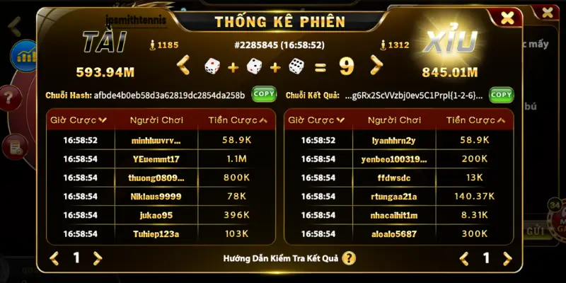 MD5 trong tài xỉu không cung cấp thông tin dùng để dự đoán soi cầu